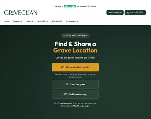 How to find and share a grave’s location from a photo