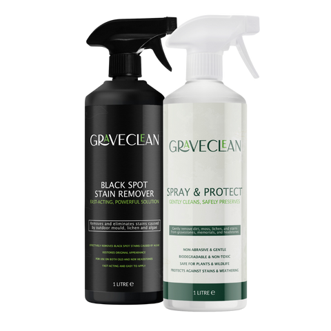 Headstone Cleaner Bundle 2 x 1L - GraveClean™