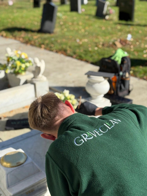 Headstone Gilding GraveClean | Headstone Cleaning & Restoration